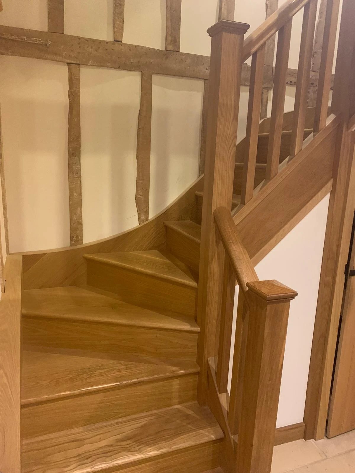 Oak winder staircase
